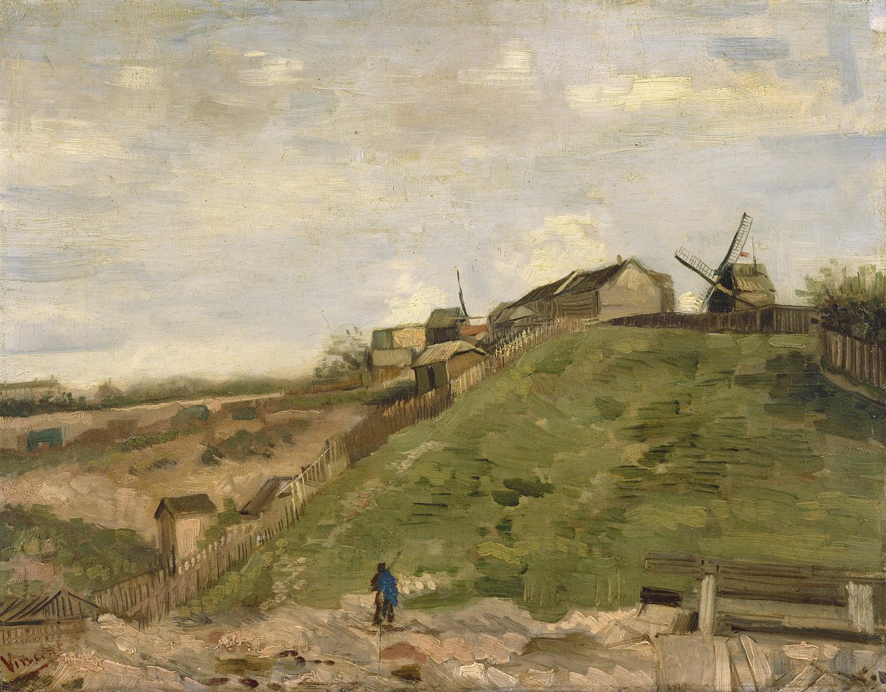 Montmartre-bakken med stenbruddet af Vincent van Gogh