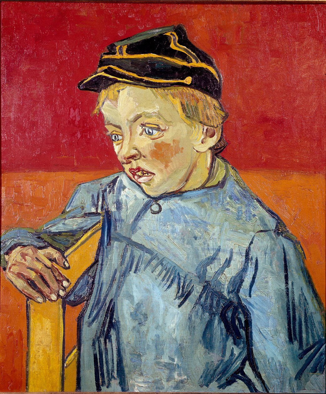 Skoleknægten. Maleri af Vincent Van Gogh (1853-1890) af Vincent van Gogh