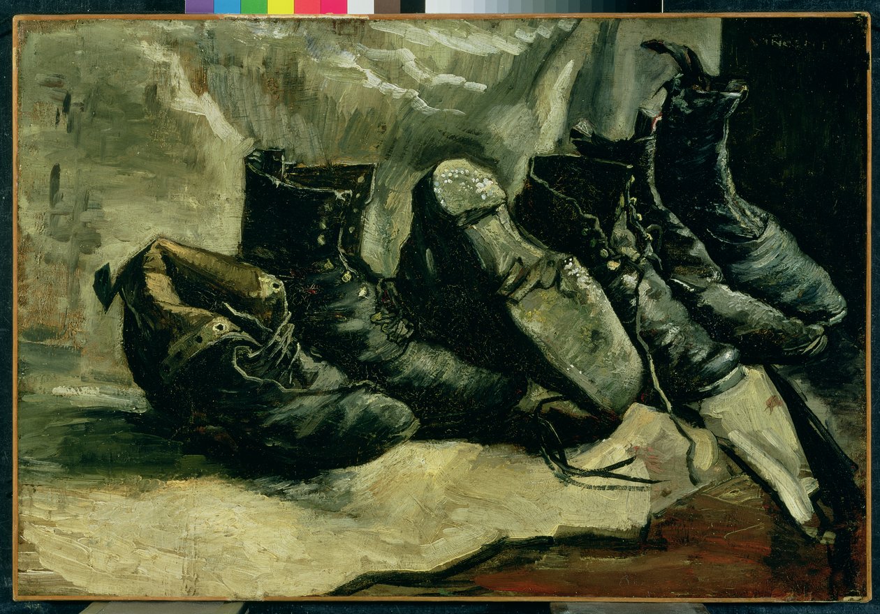 Tre par sko af Vincent van Gogh