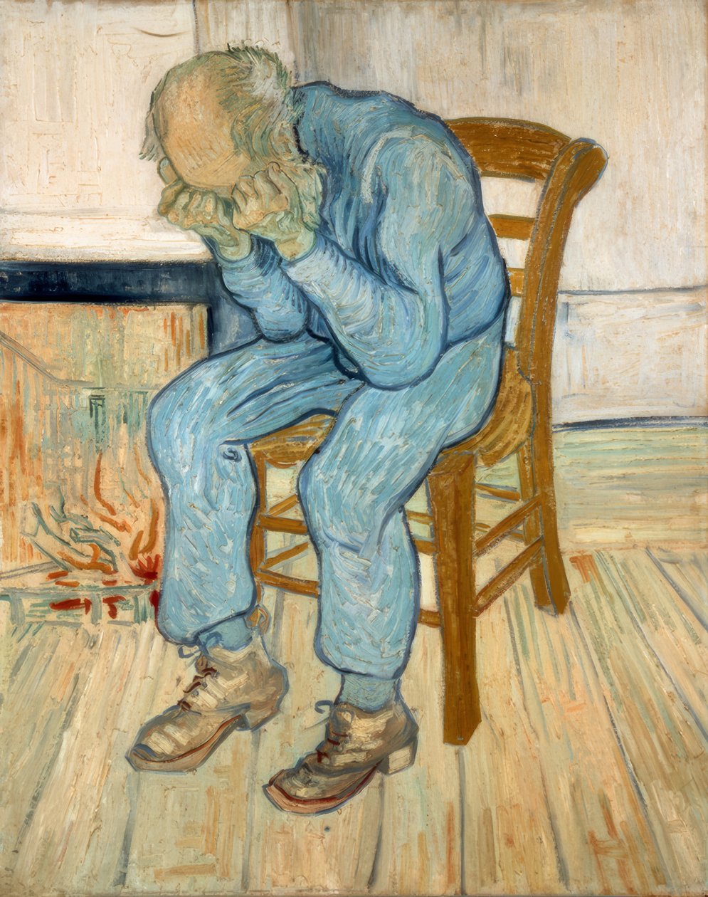 Sørgende gammel mand af Vincent van Gogh
