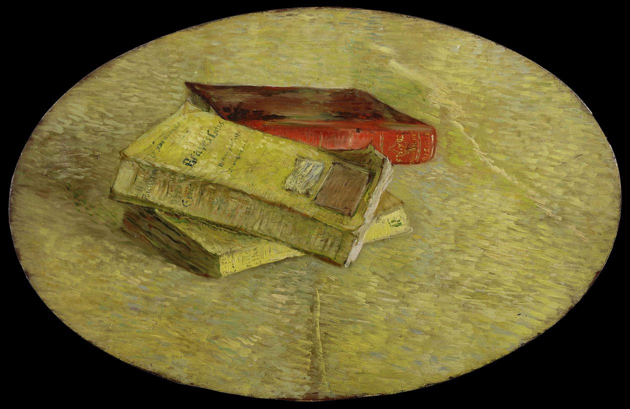 ""Tre bøger"" (Tre romaner) Maleri af Vincent van Gogh (1853-1890) 1887 Dim 31 X 48,5 cm Van Gogh Museum, Amsterdam af Vincent van Gogh
