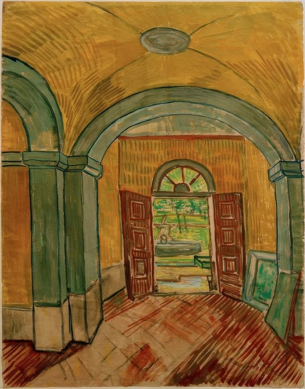 Vestibule i sanatoriet af Vincent van Gogh