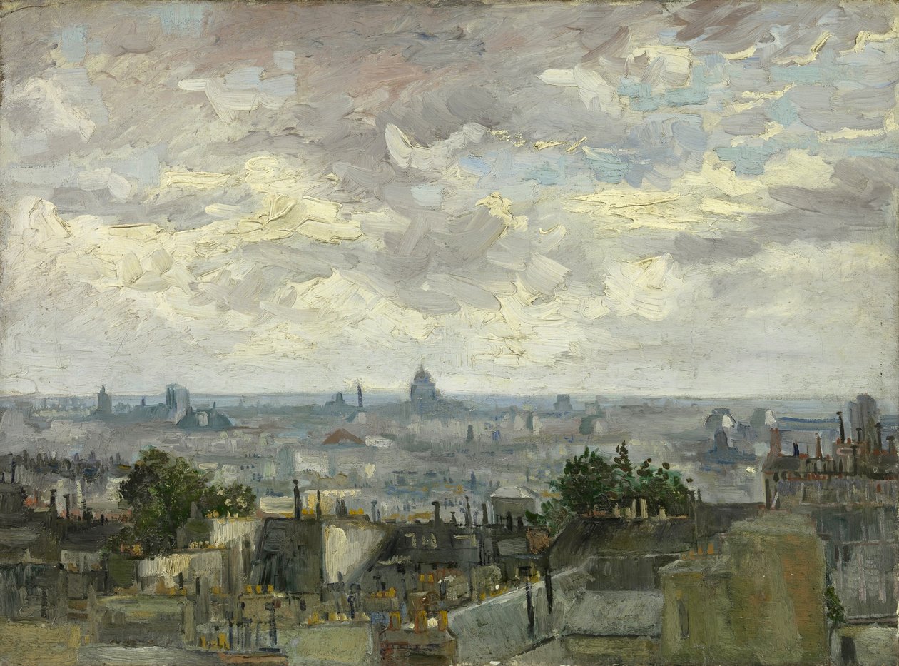 Udsigt over Paris af Vincent van Gogh