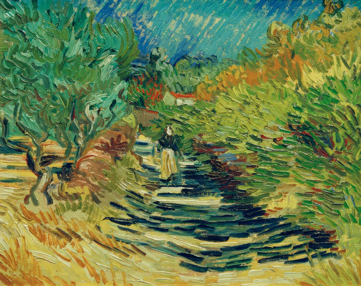 Vej i Saint-Rémy af Vincent van Gogh