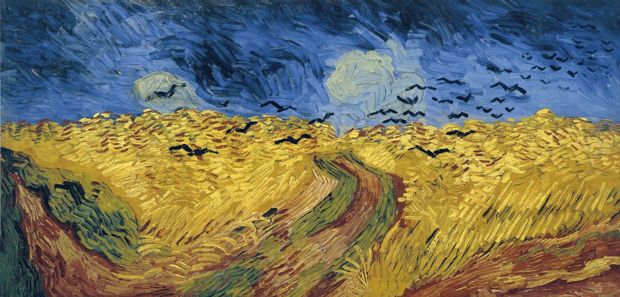 Hvedemark med Krager af Vincent van Gogh
