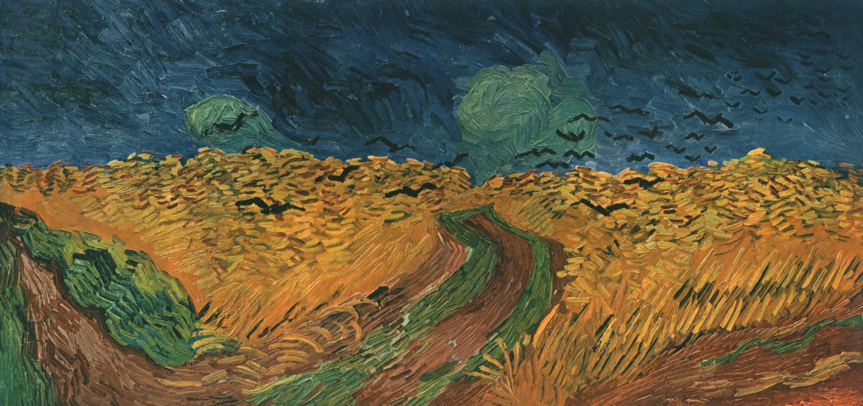 Hvedemark med krager, juli 1890, 1947. af Vincent van Gogh