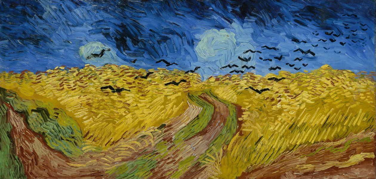Hvedemark med krager af Vincent van Gogh