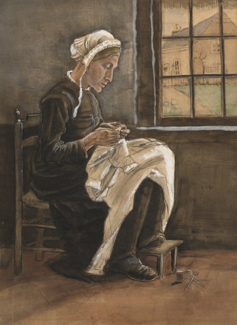Kvinde, der syr af Vincent van Gogh