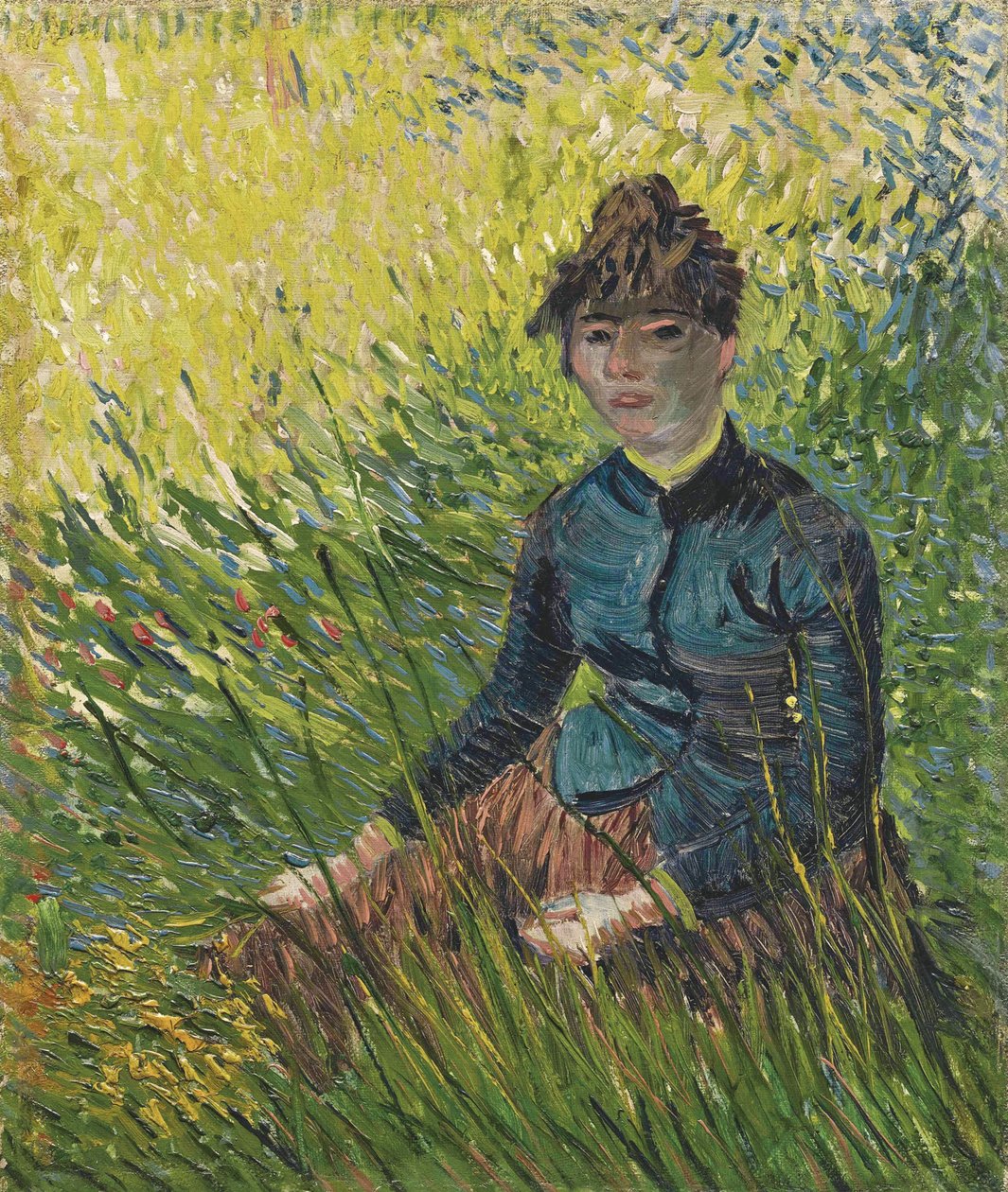 Kvinde i en hvedemark Kvinde i en hvedemark, 1887 af Vincent van Gogh