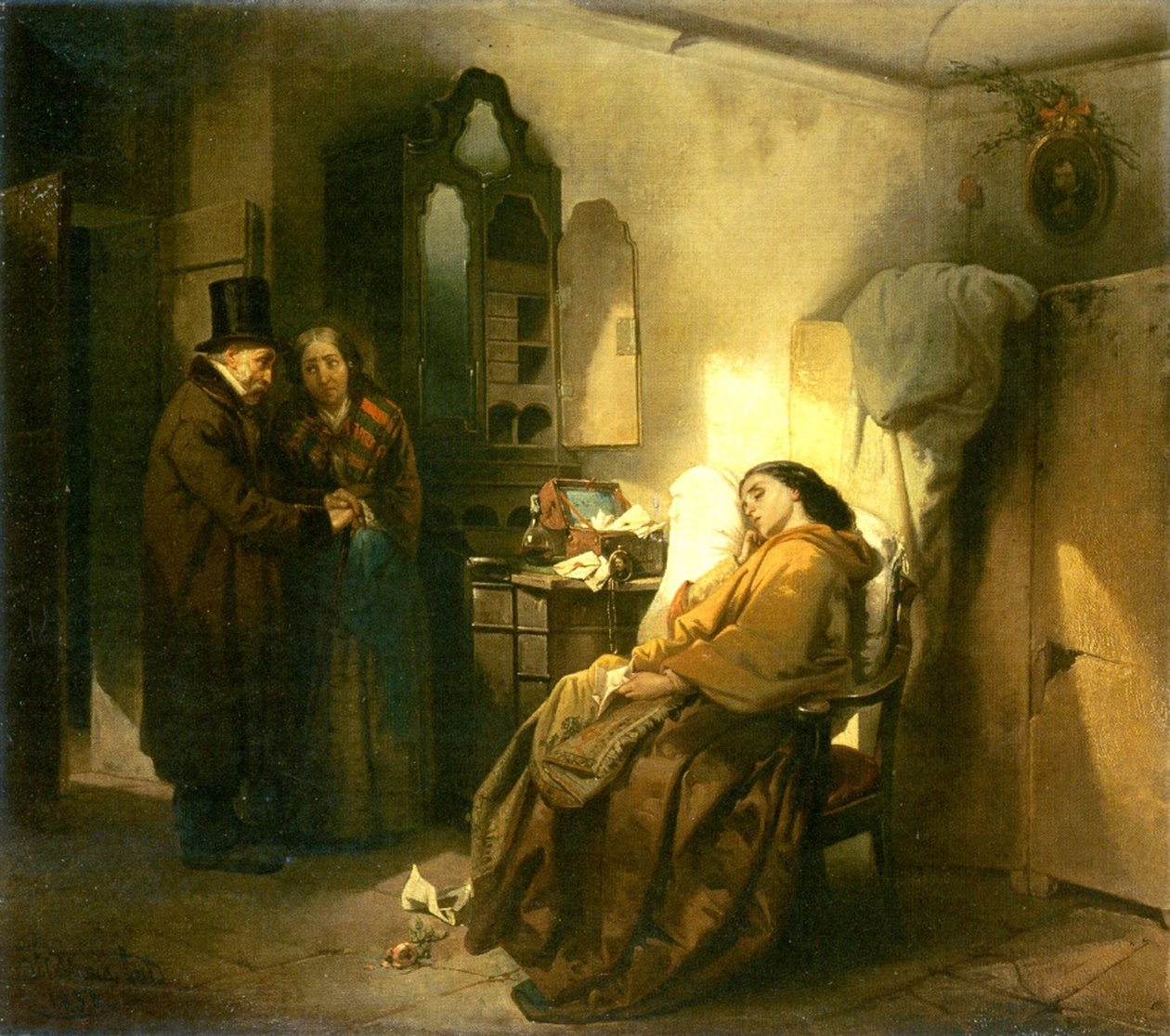 Forladt, 1858 af Vincenzo Cabianca