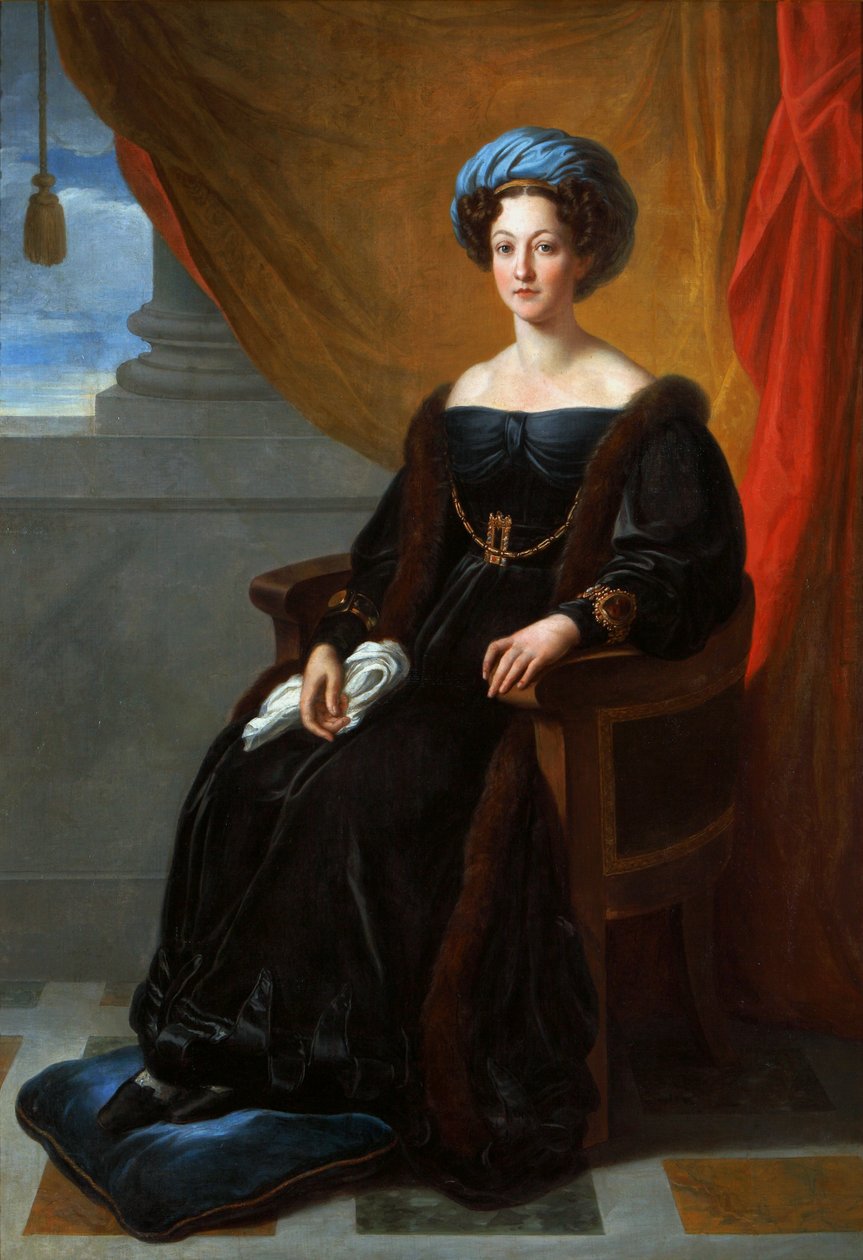 Portræt af Klementyna Ostrowska, født Sanguszko. af Vincenzo Camuccini