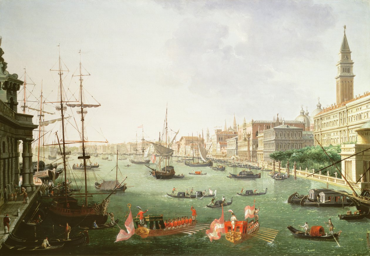 Udsigt over Canal Grande af Vincenzo Chilone