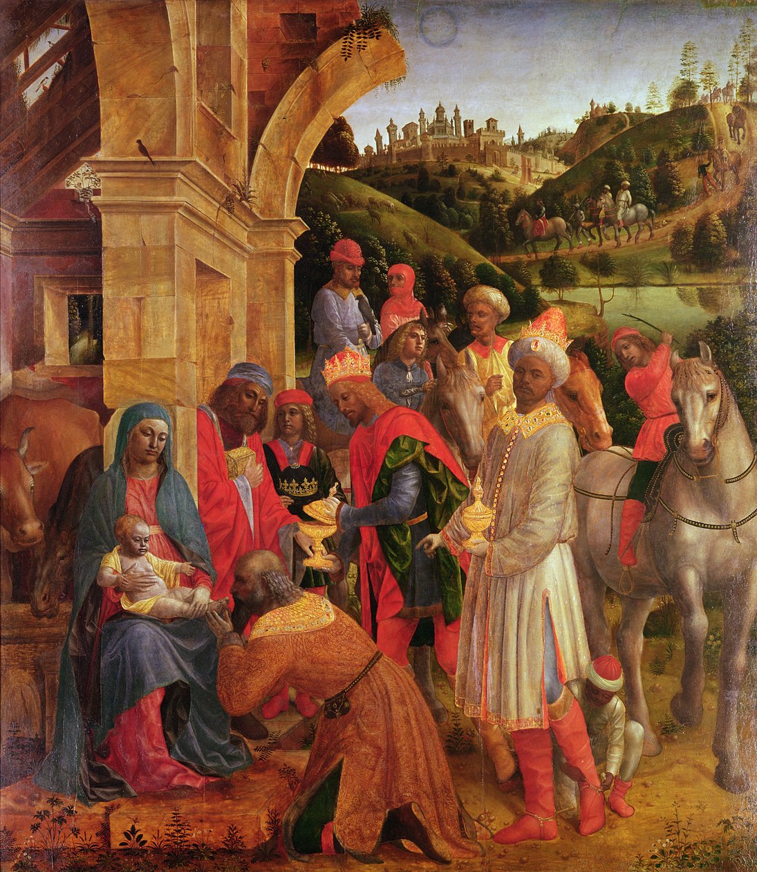 Kongernes tilbedelse af Vincenzo Foppa