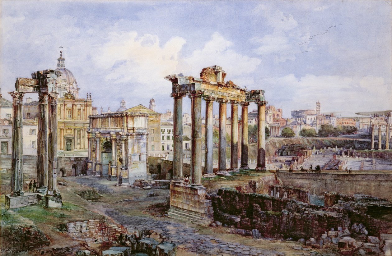 Forum, Rom, 1878 af Vincenzo Marchi