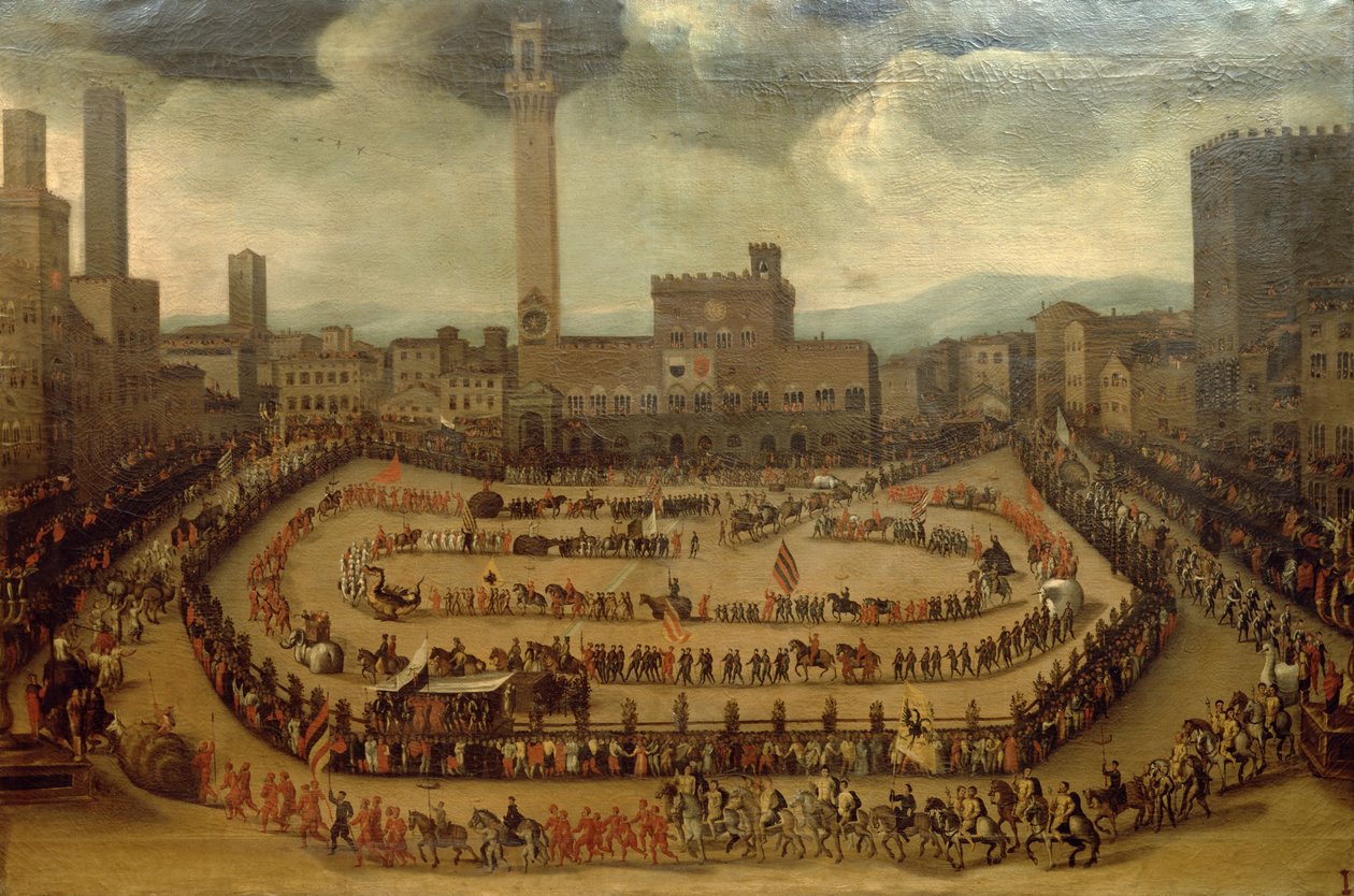 Parade of the Contrade, Siena af Vincenzo Rustici