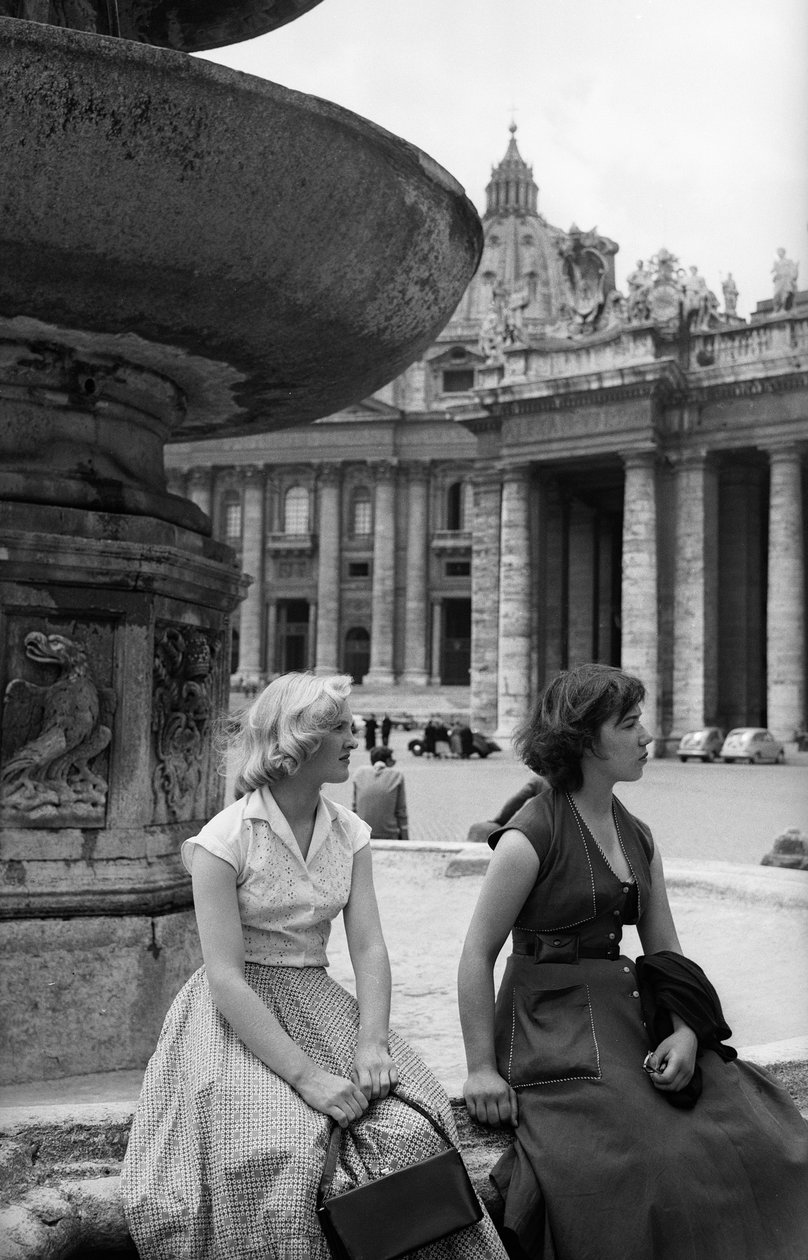 Udlændinge i Rom, ca. 1960 (gelatinesølvtryk) af Vincenzo Balocchi