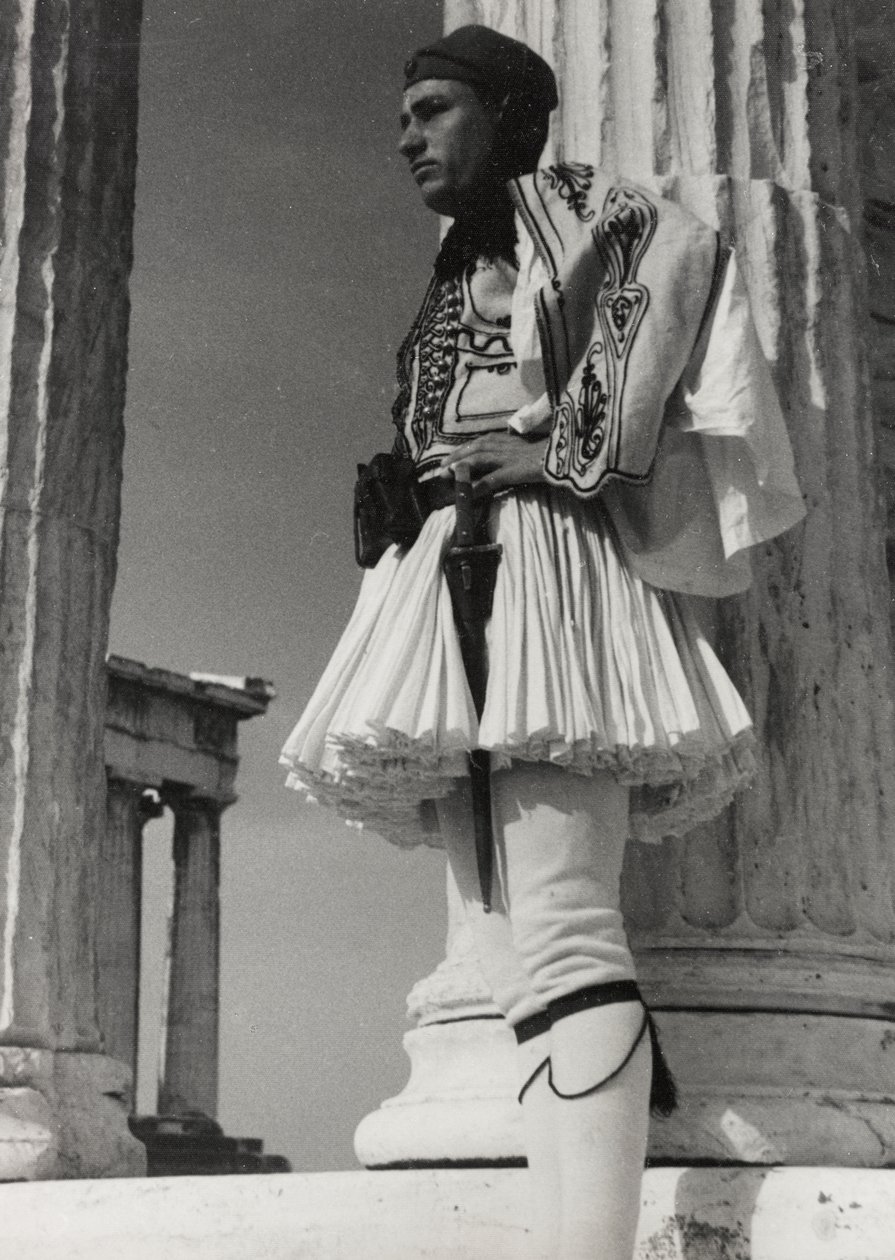 Græsk soldat på Akropolis, Athen, fra 