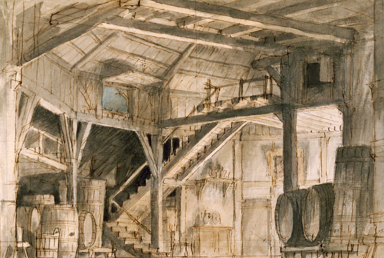 Lavastus Francesco Bagnara, Normalle, Vincenzo Bellinin (1801-1835) ooppera, esitetty La Fenice -teatterissa Venetsiassa af Vincenzo Bellini