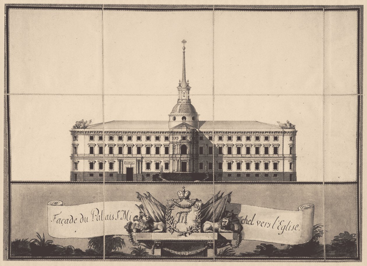 Saint Michaels Castle i Sankt Petersborg, 1797 af Vincenzo Brenna