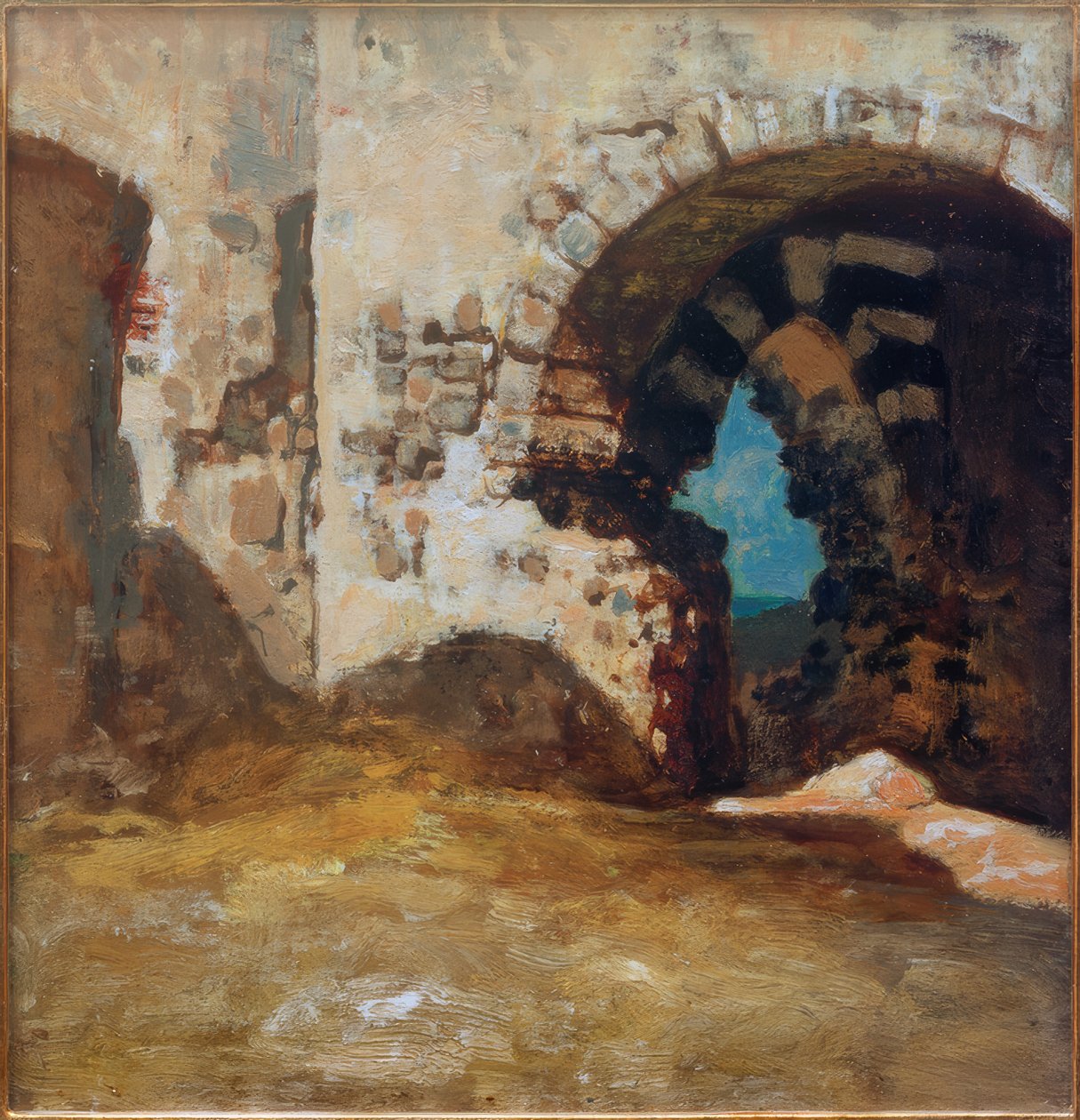 Ruinen i Porto Venere af Vincenzo Cabianca
