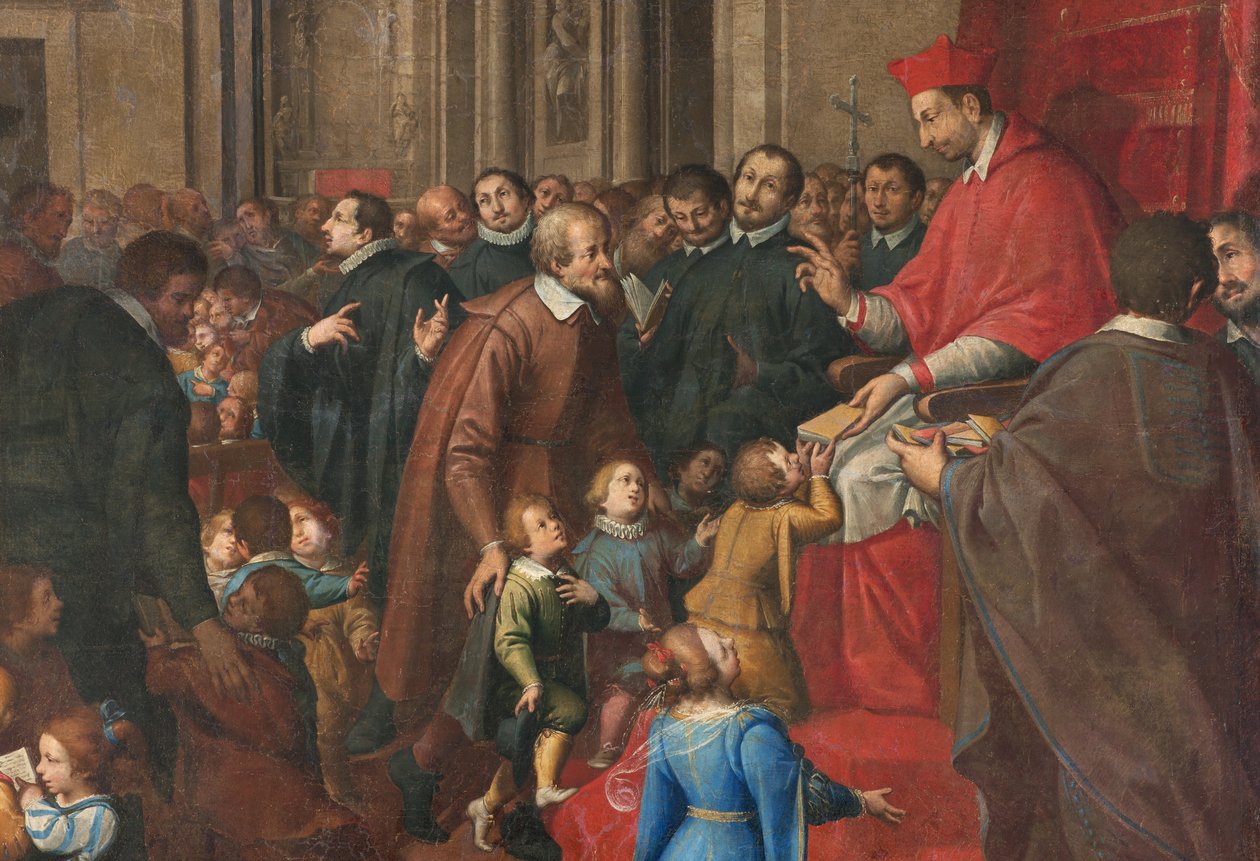 Milano, San Francesco da Paola-kirken, Fratelli Campi, San Carlo etablerer skolen for kristen doktrin af Vincenzo and Campi Antonio Campi