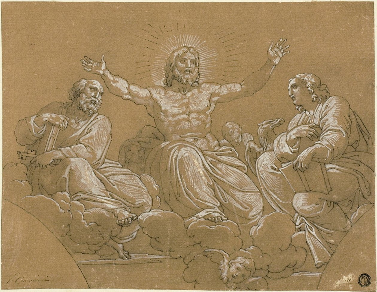 Kristus i herlighed med de hellige af Vincenzo Camuccini