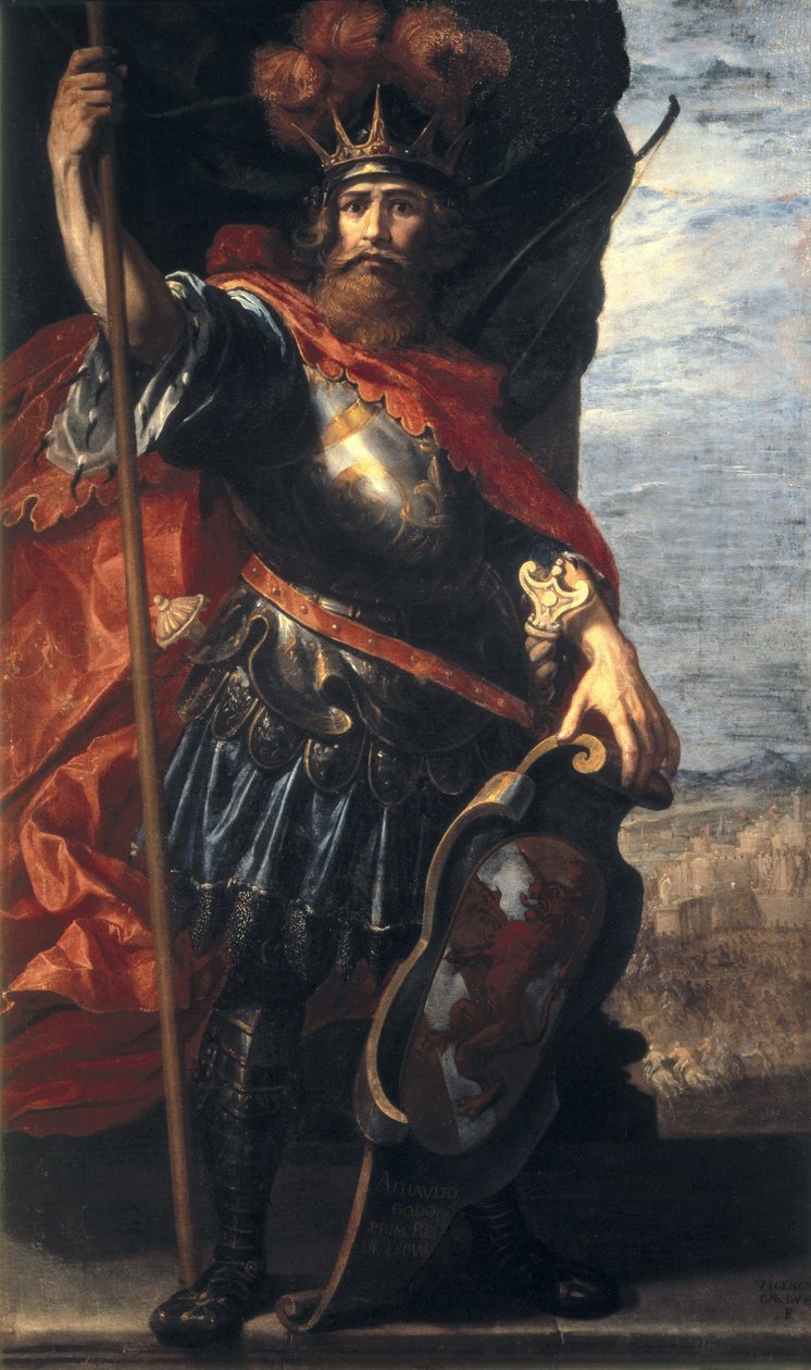 Portræt af vestgoternes konge Athaulf af Vincenzo Carducci