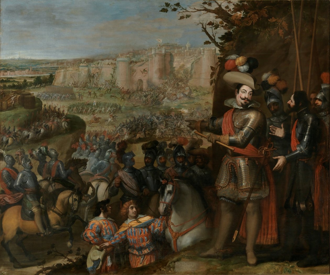 Indtagelsen af Rheinfelden (1633) af hertugen af Ferias tropper. af Vincenzo Carducci