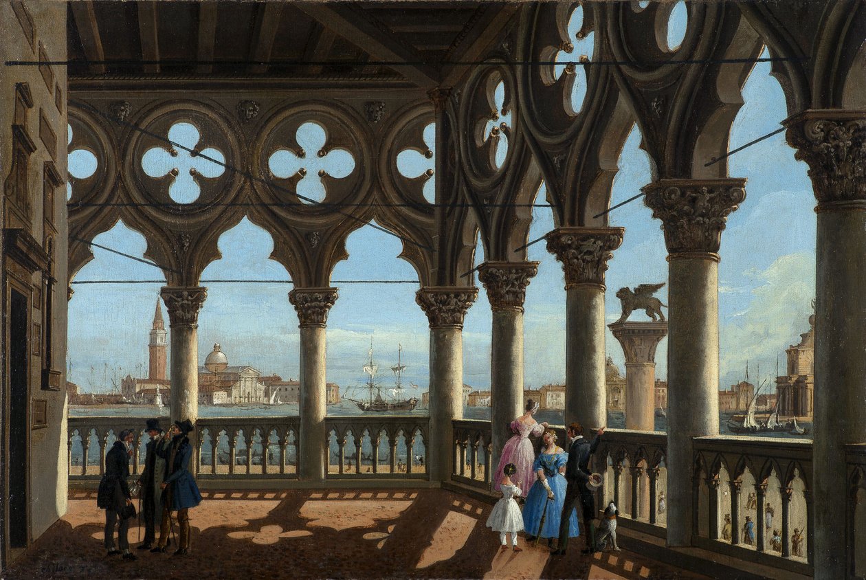 Venise - Loggia af Dogepaladset par Chilone, Vincenzo af Vincenzo Chilone