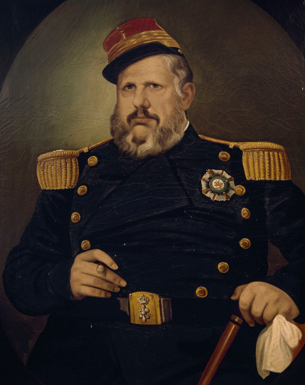 Portræt af Ferdinand II af Bourbon-To Sicilier (olie på lærred) af Vincenzo De Mita