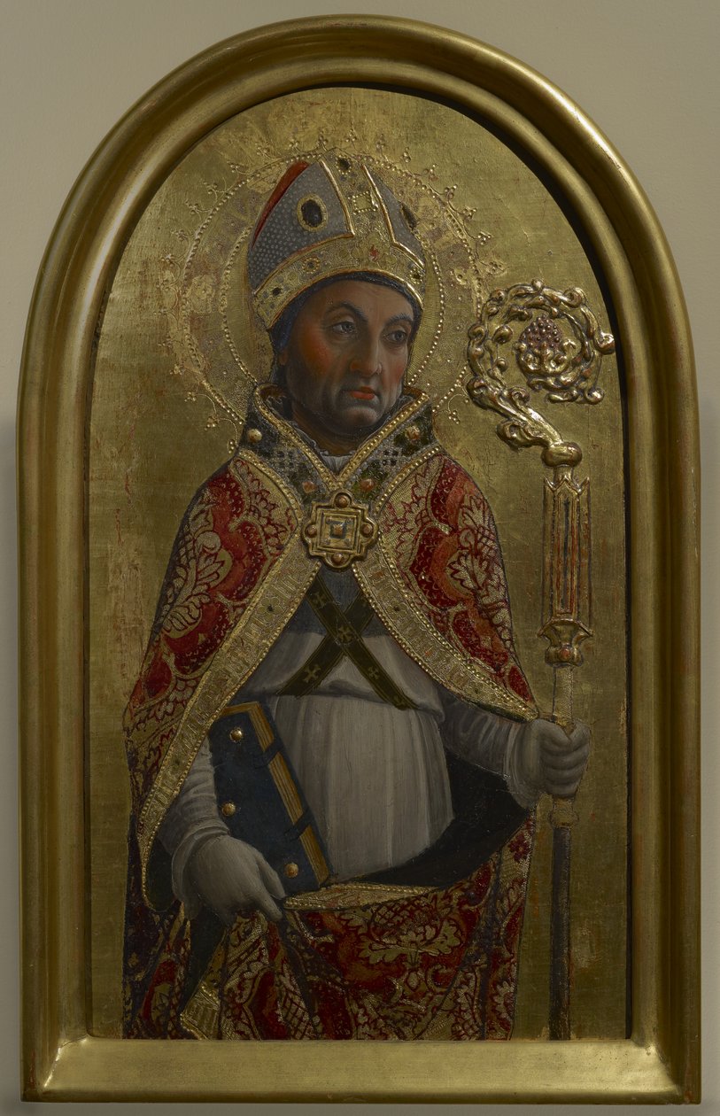 Saint Sirus, ca. 1460 (tempera på panel) af Vincenzo Foppa