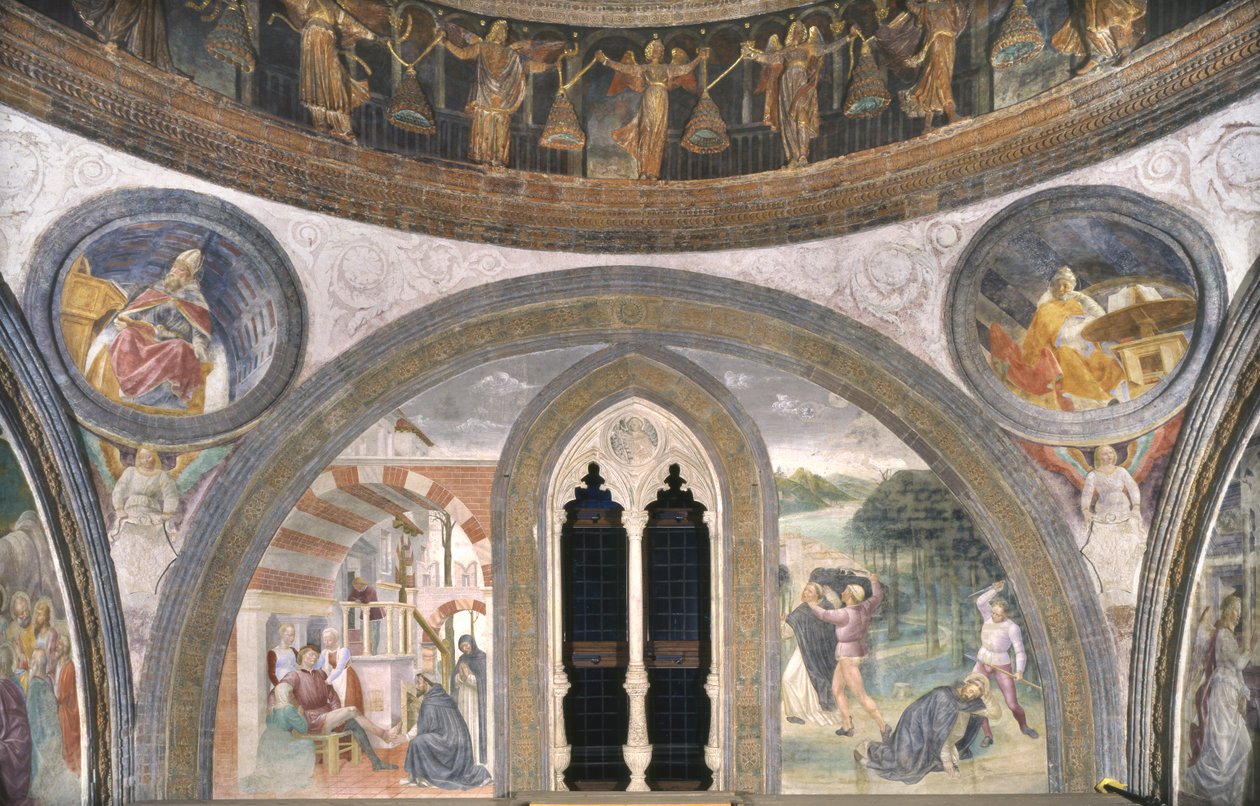 Scener fra Sankt Peter Martyrs lignende, 1466-68 af Vincenzo Foppa