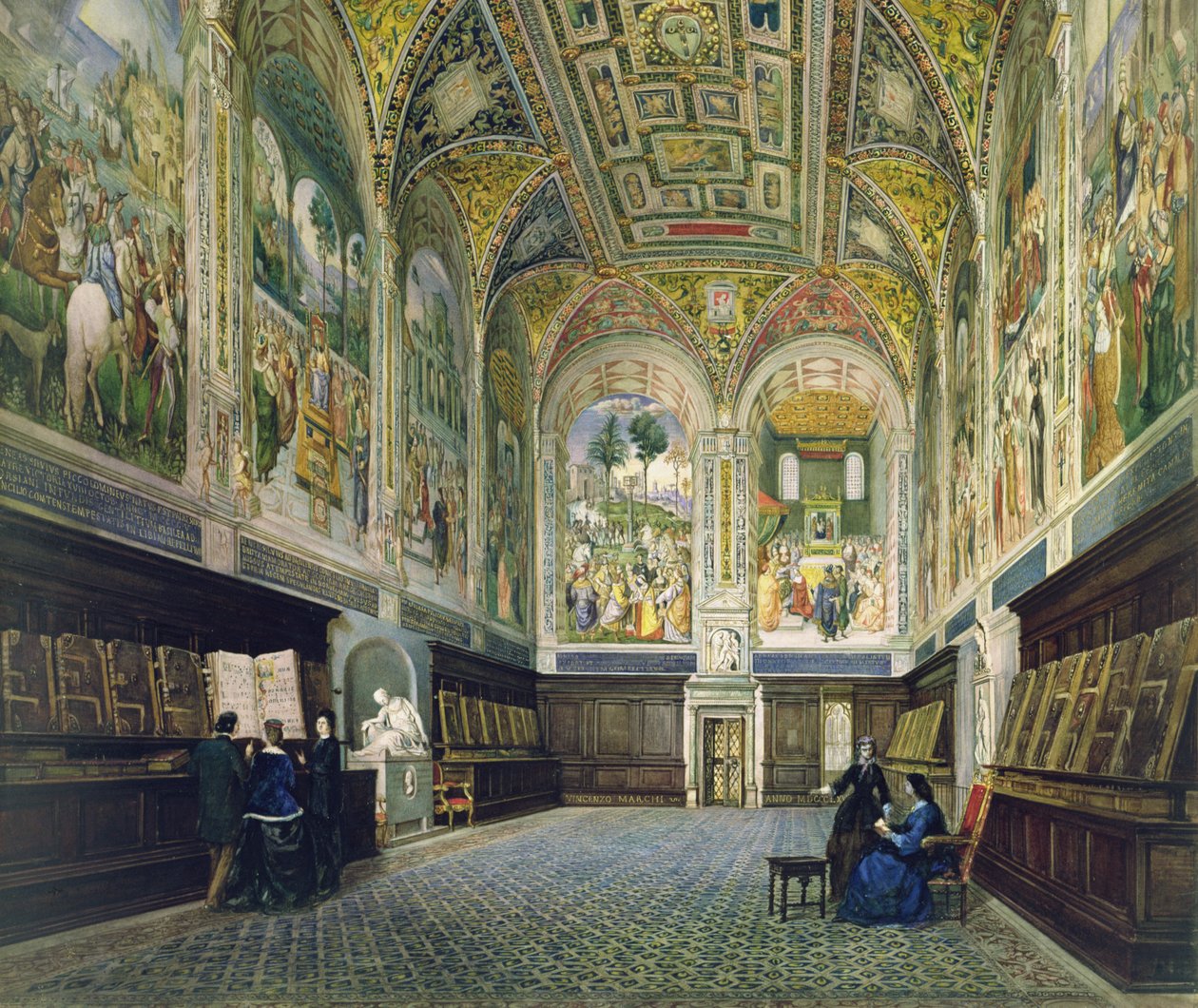 Piccolomini-biblioteket, Siena af Vincenzo Marchi