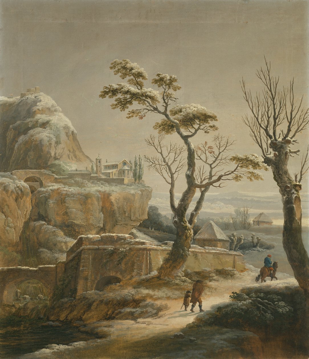 Vinter (maleri på lærred) af Vincenzo Martinelli