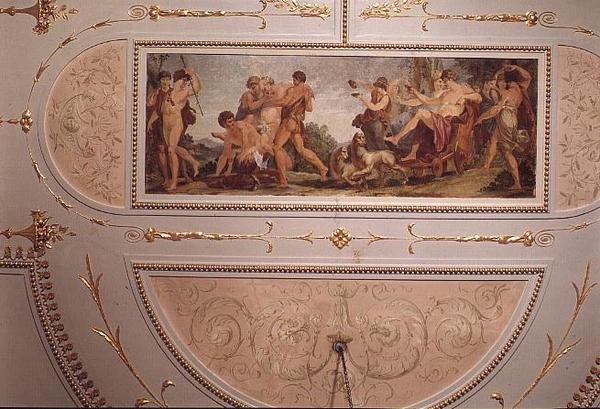 Pompeiansk musikrums loft af Vincenzo Valdre