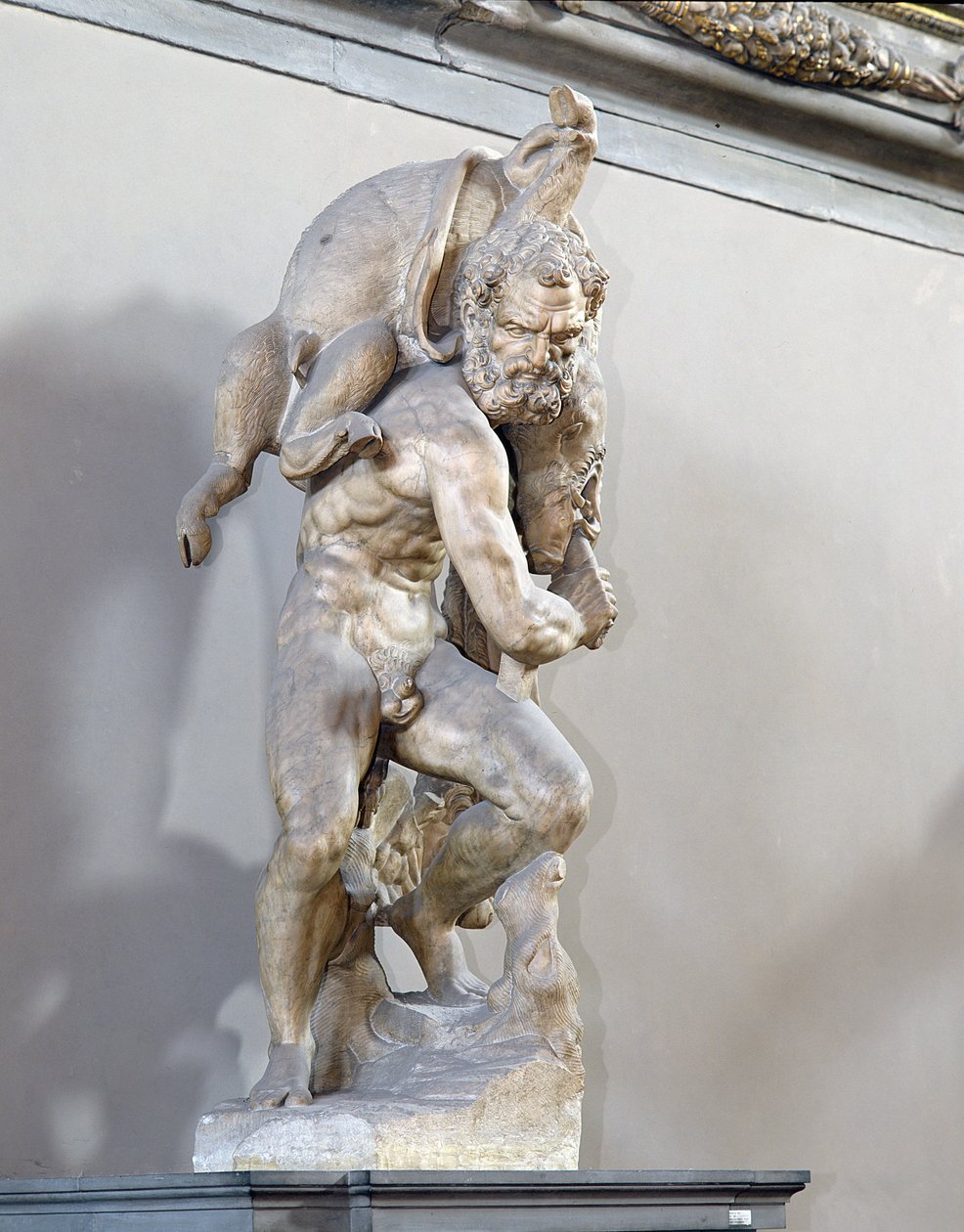 Labour of Hercules, Salone dei Cinquecento (marmor) af Vincenzo di Raffaello de