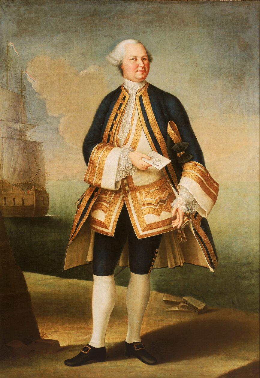 Kaptajn Sir Edward Hughes (ca. 1720-1794) af Violante Beatrice Siries