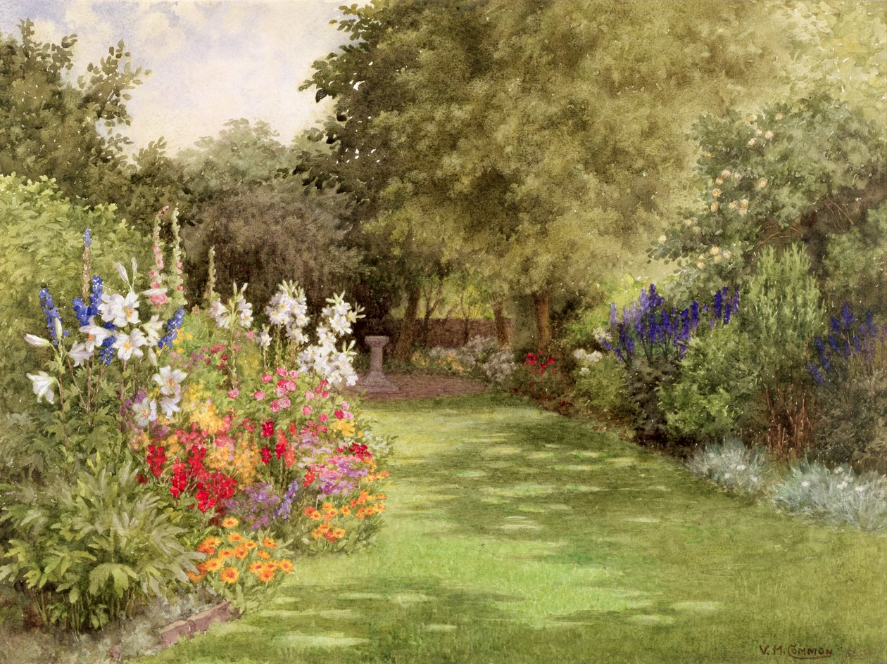 En have i juli, ca.1910 (wc på papir) af Violet Common