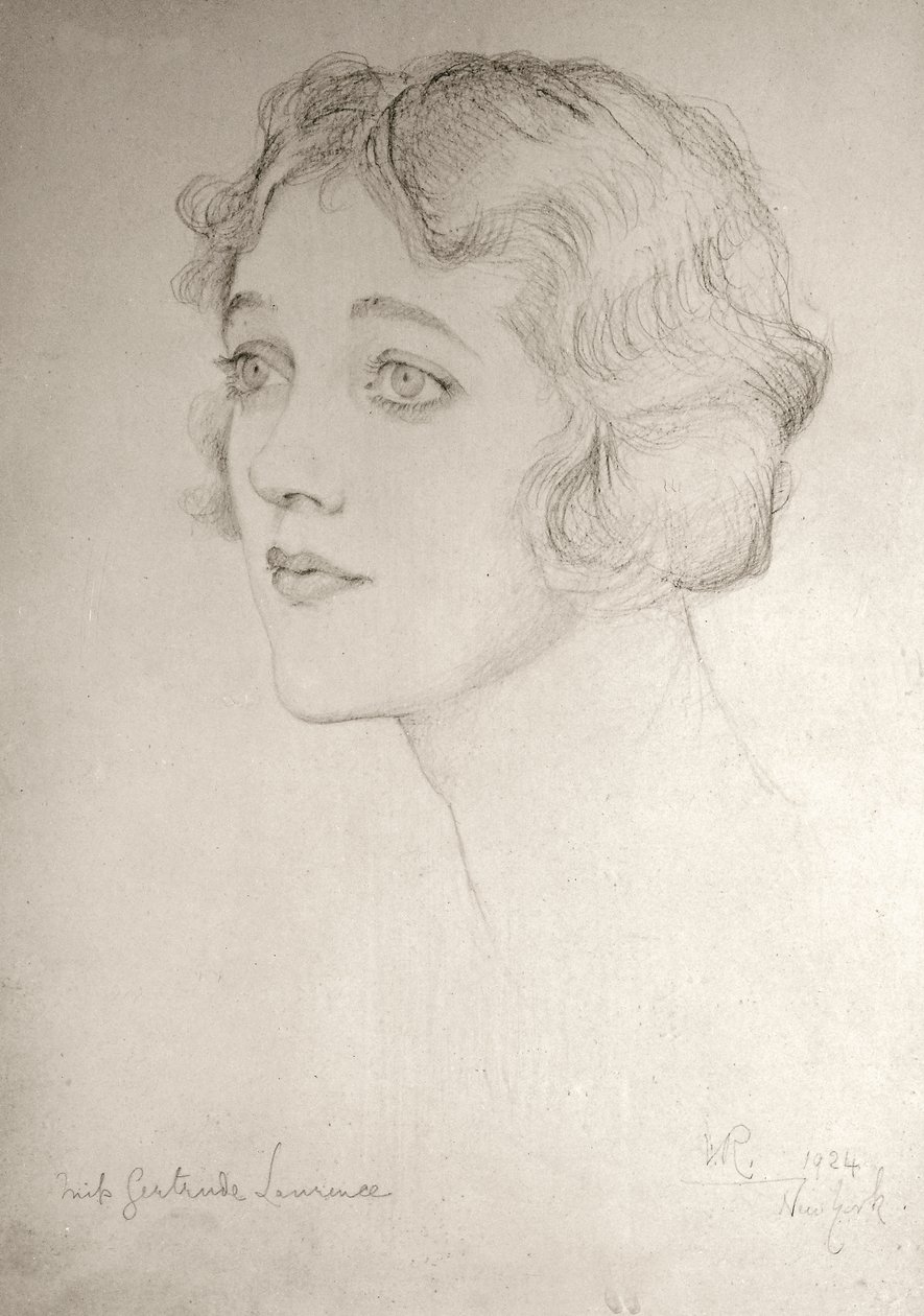 Frøken Gertrude Lawrence, 1924 af Violet Manners