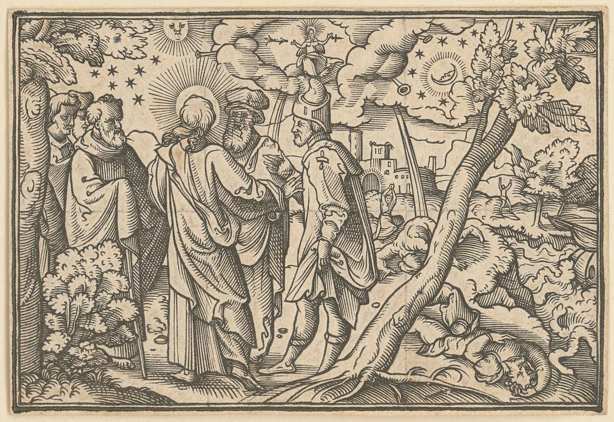 Kristus forudsiger Jerusalems ødelæggelse af Virgil Solis