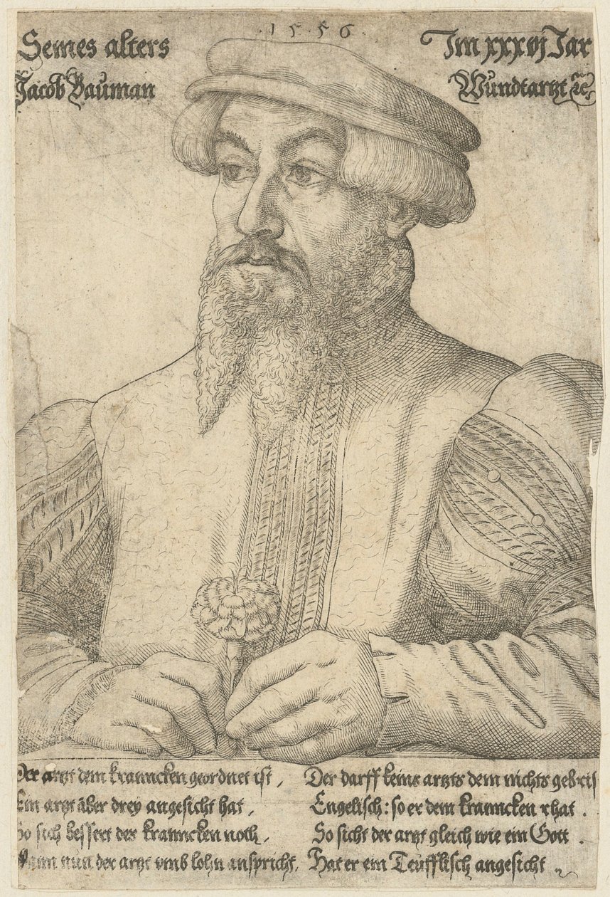 Portræt af Jakob Baumann af Virgil Solis