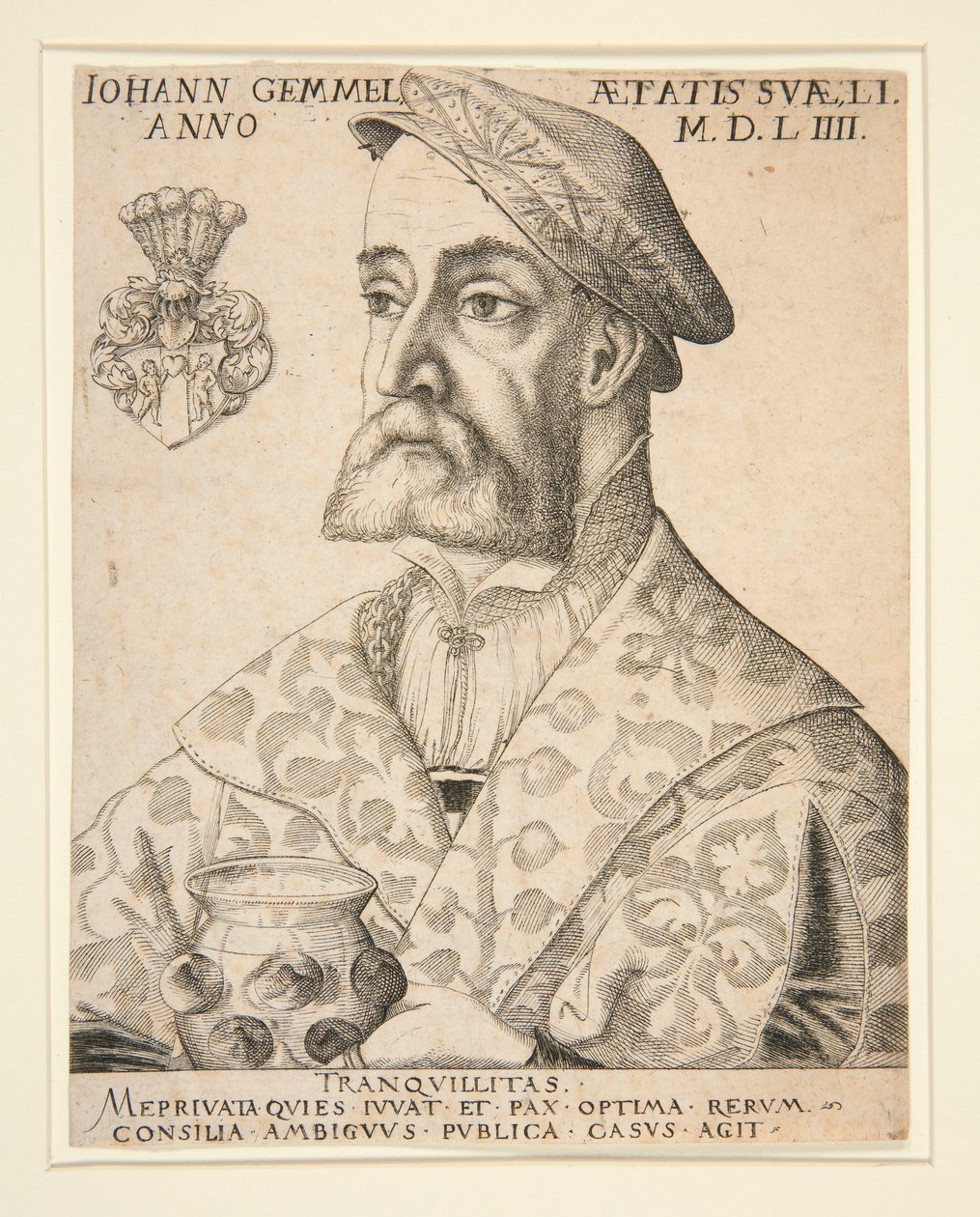 Portræt af Joannes Gemmel af Virgil Solis