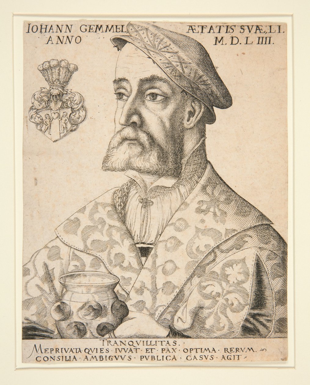 Portræt af Joannes Gemmel af Virgil Solis