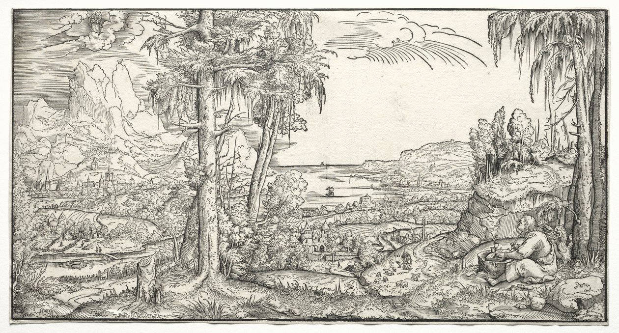 St. John på øen Patmos af Virgil Solis