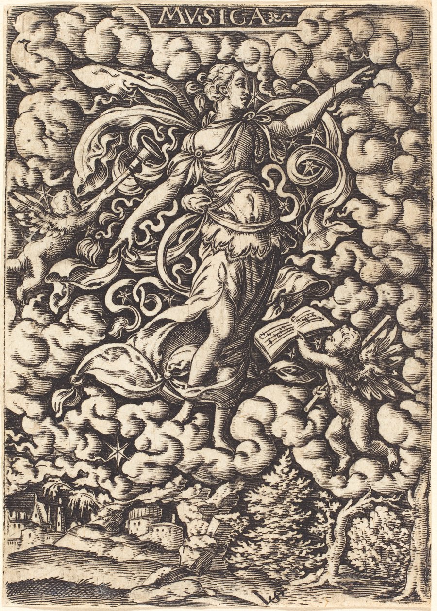 Musica, 1500-tallet af Virgilius, the elder Solis