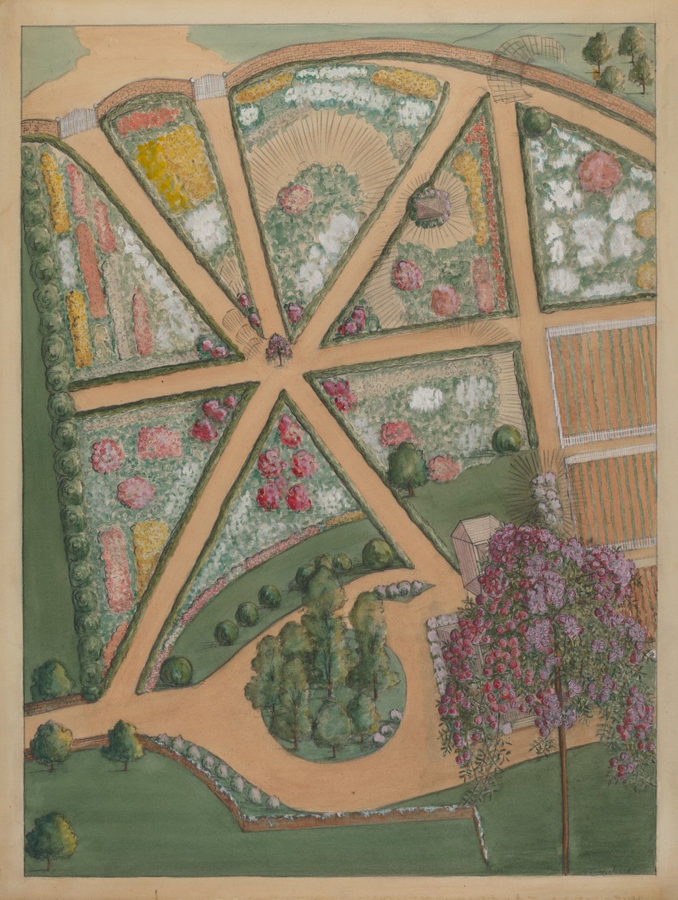 Jumel Estate #5, ca. 1936. af Virginia Richards