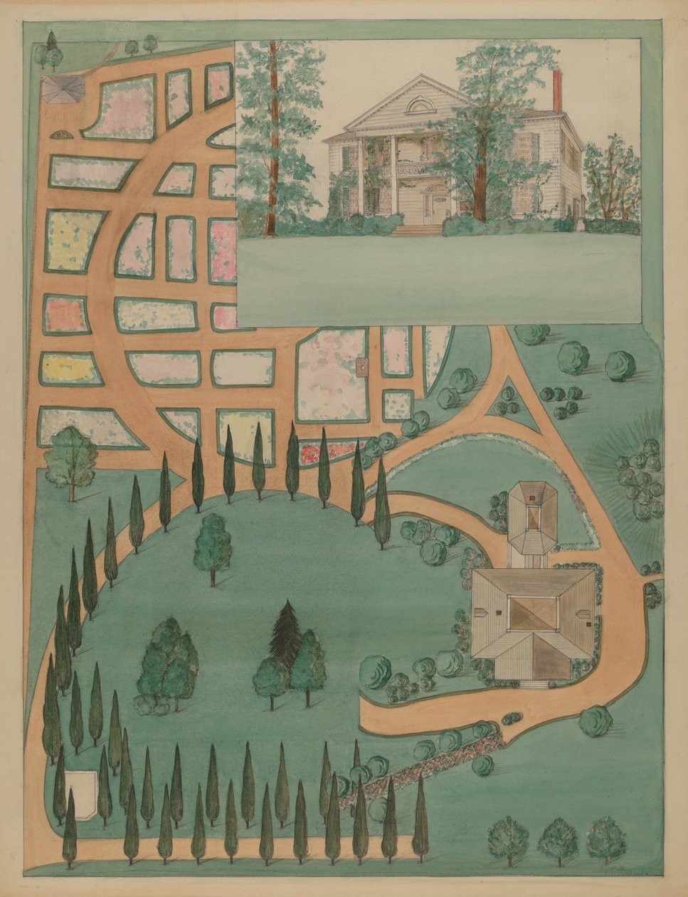 Jumel Mansion, ca. 1936. af Virginia Richards