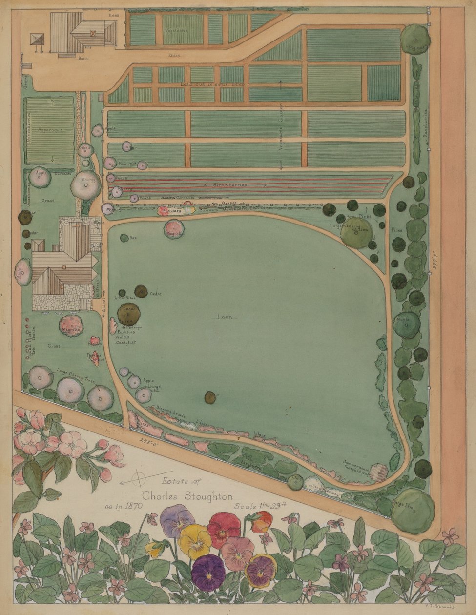 Stoughton Estate, ca. 1936. af Virginia Richards
