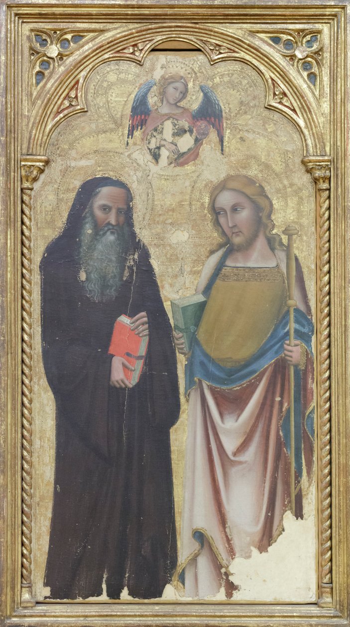 Sankt Antonius Abbeden og Sankt Jakob den Store, ca. 1350 (tempera på panel) af Vitale da Bologna