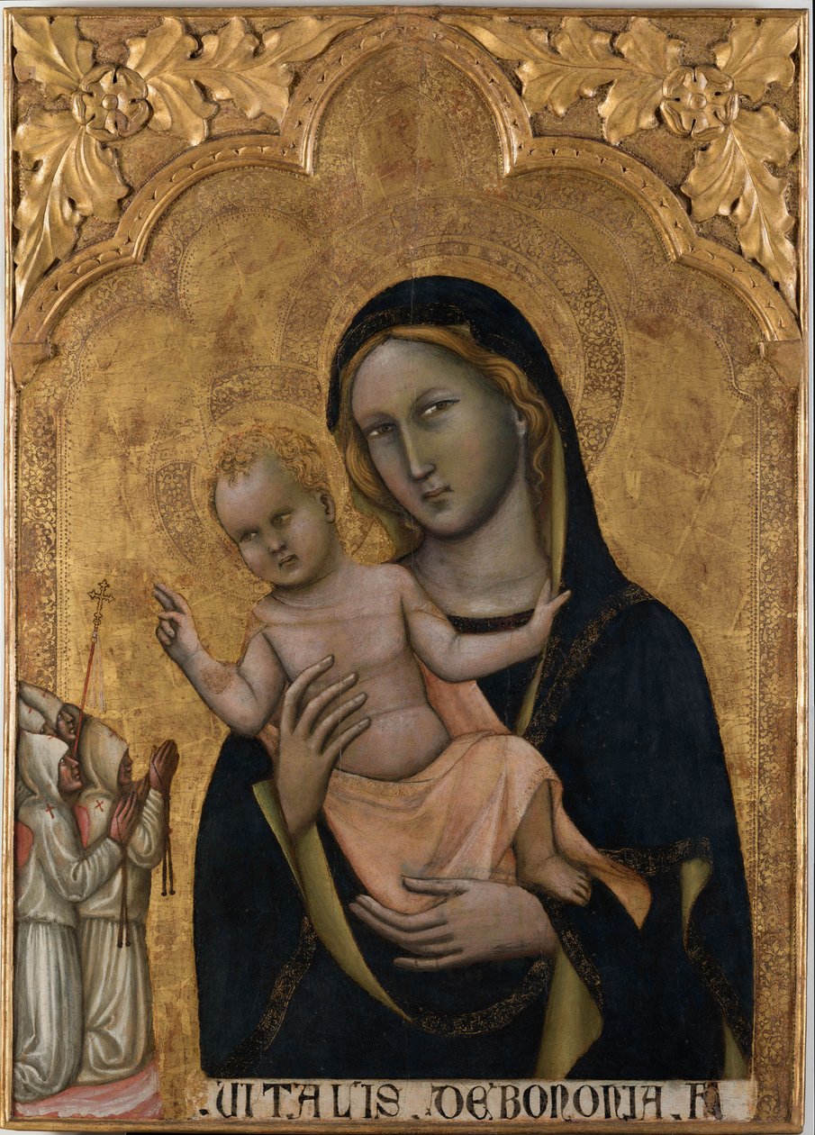Virgin of the Flagellants, ca 1350. af Vitale da Bologna